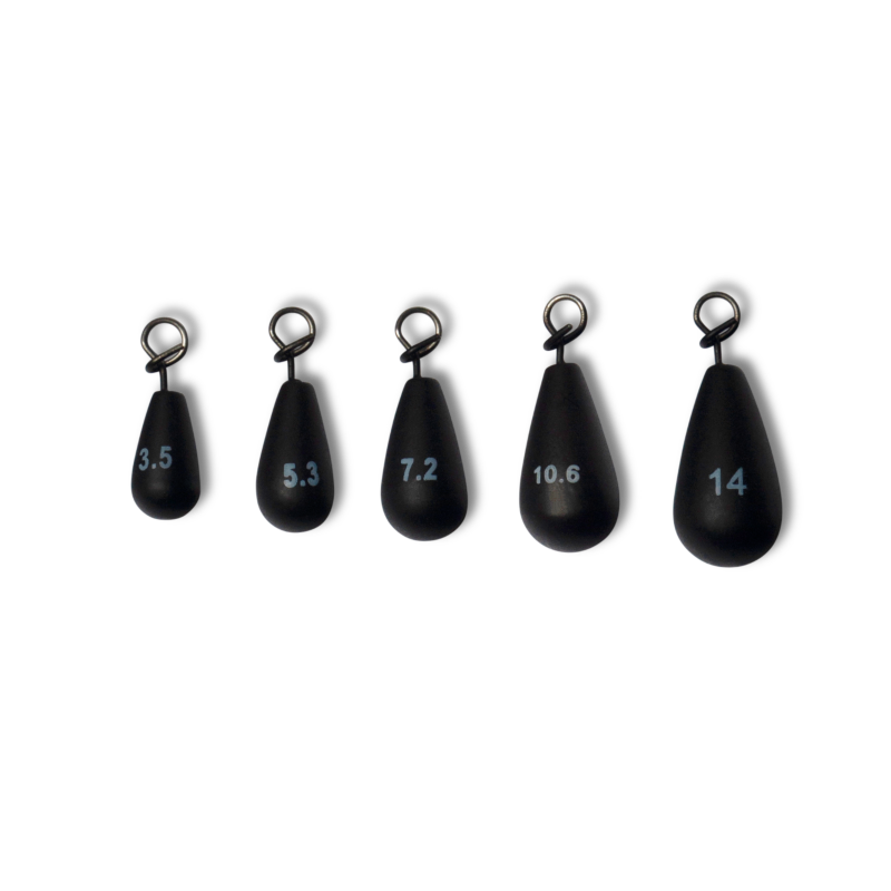 Toppies Tungsten Fastach Sinker - Black Matt