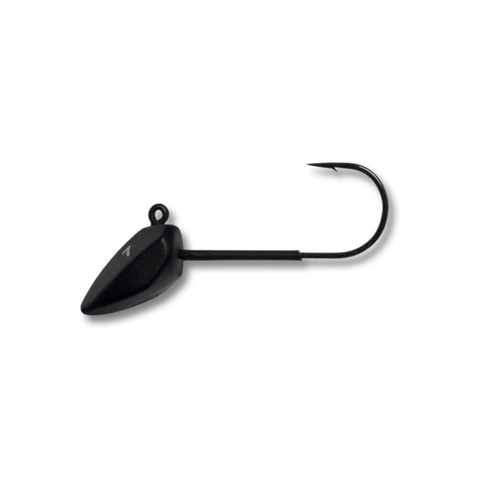 Toppies Tungsten Dart Jig Head - Black Matt