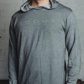 Vision Scout Merino Bamboo Hoodie Grey