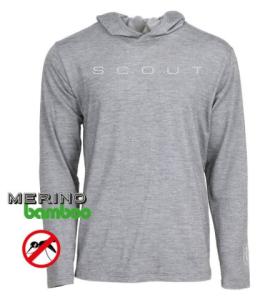 Vision Scout Merino Bamboo Hoodie Grey