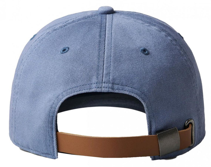YETI Leather Logo Badge Hat Offshore Washed Blue