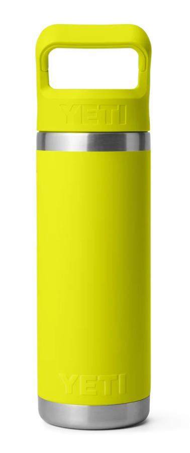 YETI Rambler 18oz Bottle Colour Matched Straw Cap Firefly Yellow