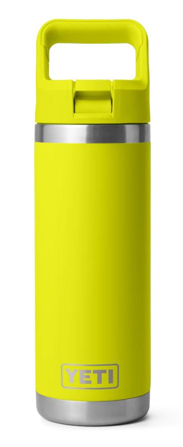 YETI Rambler 18oz Bottle Colour Matched Straw Cap Firefly Yellow