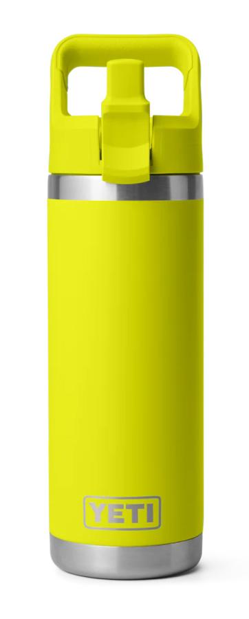 YETI Rambler 18oz Bottle Colour Matched Straw Cap Firefly Yellow