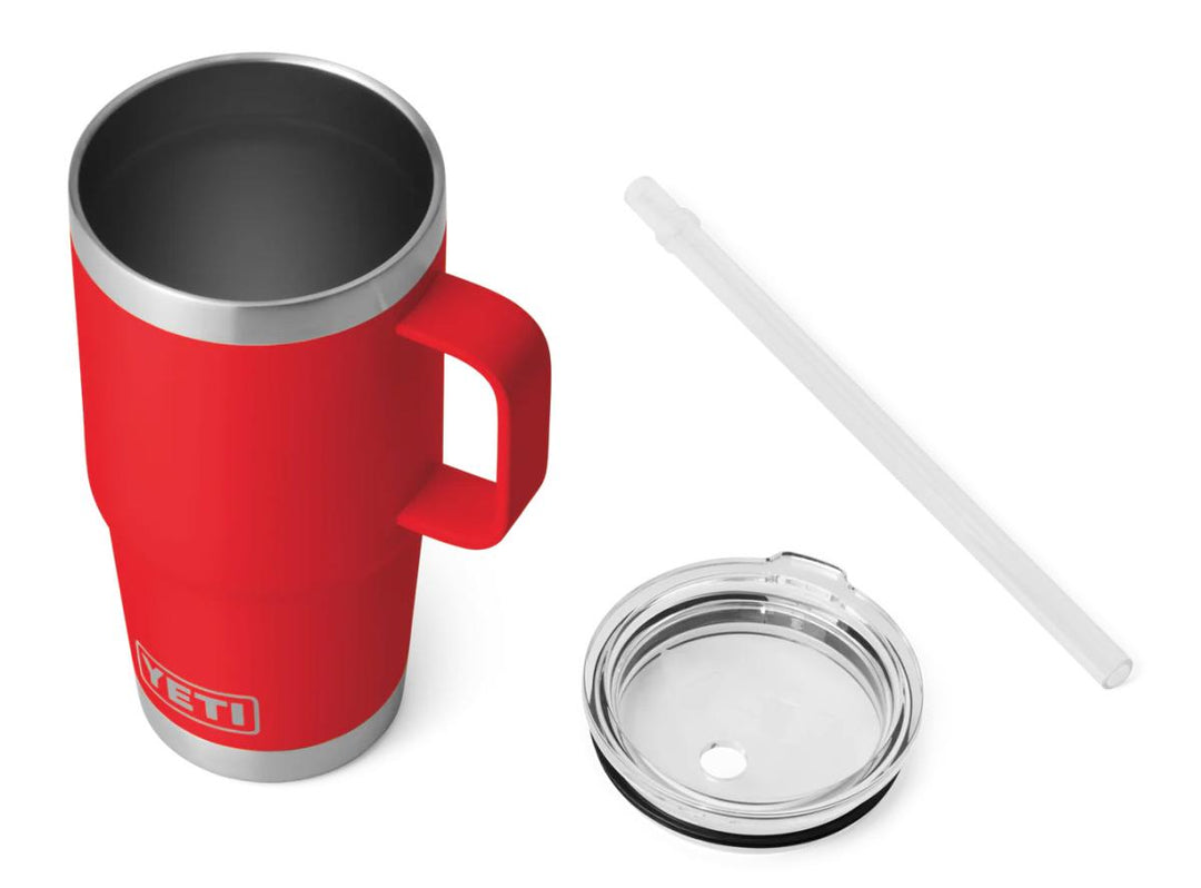 YETI Rambler 25oz Straw Mug Rescue Red