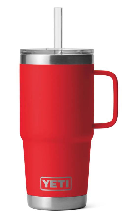 YETI Rambler 25oz Straw Mug Rescue Red