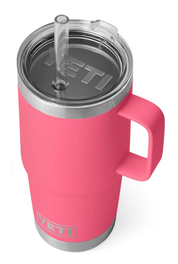 YETI Rambler 25oz Straw Mug Tropical Pink