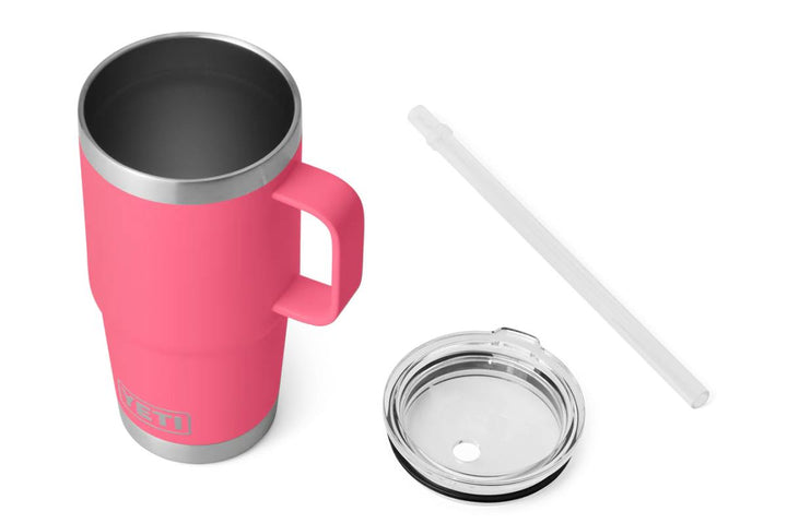 YETI Rambler 25oz Straw Mug Tropical Pink