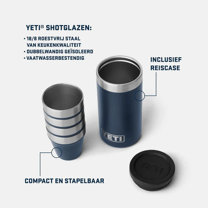 YETI Shot Glasses Navy