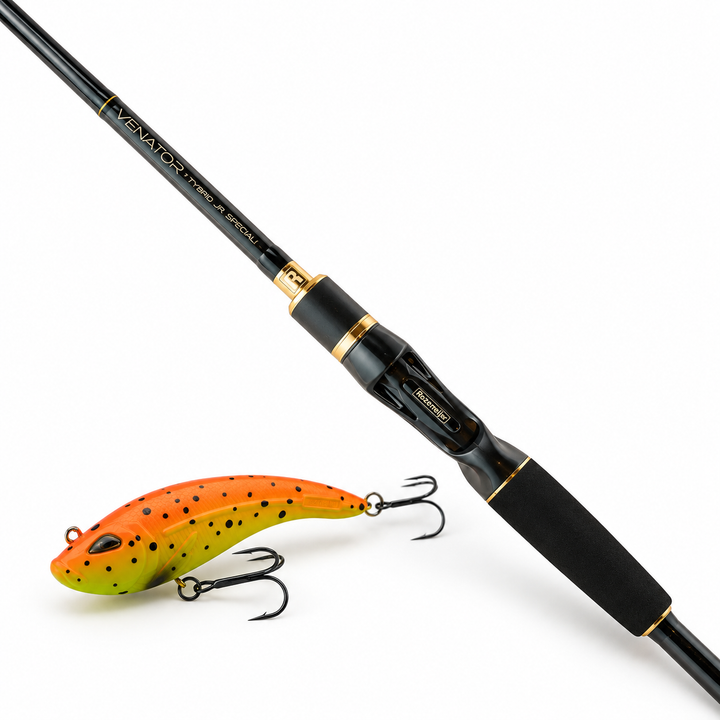 Rozemeijer Venator Tybrid Jr. Special L + Fishion Lures Tybrid Jr. Toxic Trout