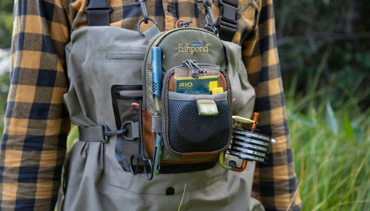 Fishpond San Juan Vertical Chest Pack Sand/Saddle Brown