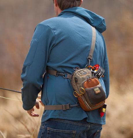 Fishpond San Juan Vertical Chest Pack Sand/Saddle Brown