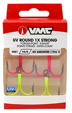 VMC 4551UV Round 1x Strong Treble - UV Assortment