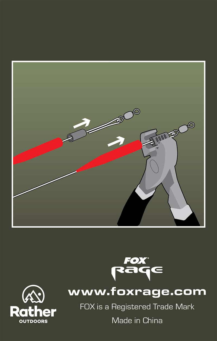 Fox Rage Predator Trace Crimp Covers Red