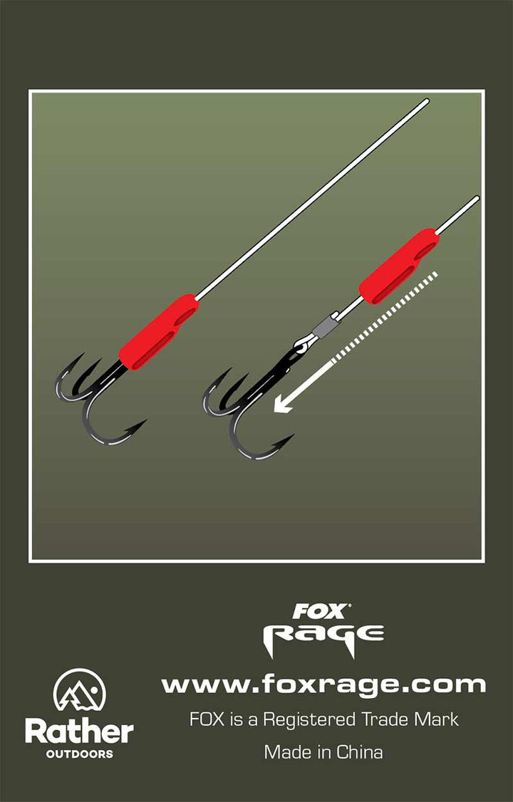Fox Rage Predator Treble Hook Sleeves Red