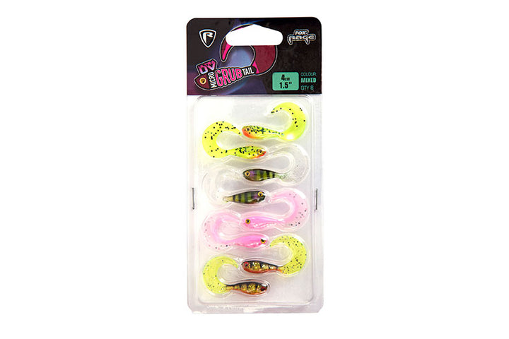 Fox Rage Micro Grub Tail UV Mixed Colour Pack
