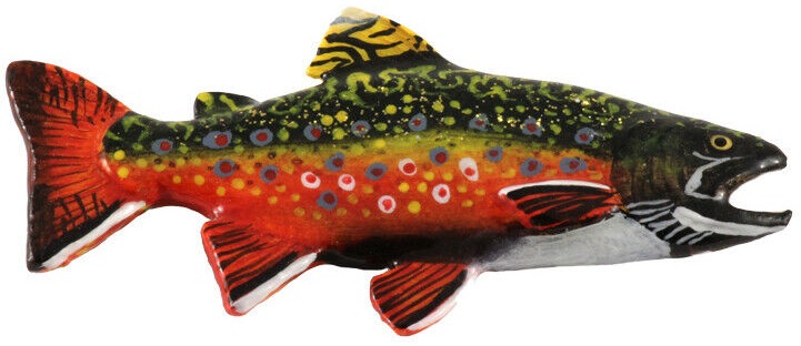 Brook Trout Pin Hand Painted