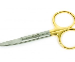 Fly Scene Gold Plated Hair Scissor Curved