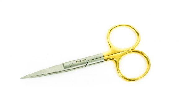 Fly Scene Gold Plated Hair Scissor Straight