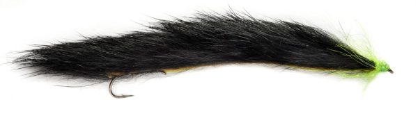 Fulling Mill Large Unweighted Snake Fly Black & Green 7,5cm