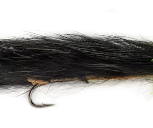 Fulling Mill Mini Weighted Snake Fly Black & Green 5cm