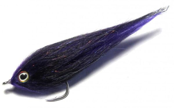 H2O Polar Fibre Purple & Black #2/0 Brush Baitfish