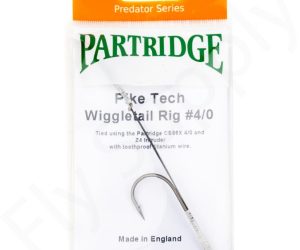 Partridge Tube Fly Wiggle Tail Rig #4/0 incl Stinger #1/0