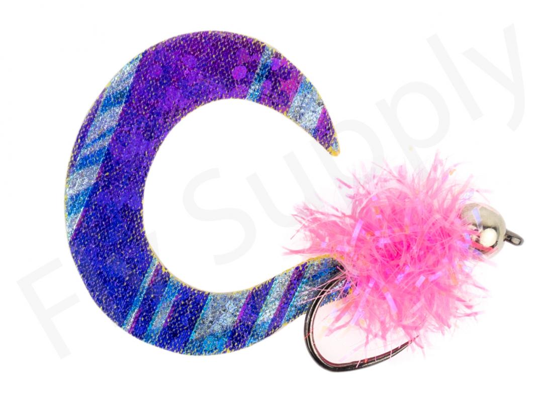 Wiggle Tail Fluo Pink Trout & Perch Streamer #8