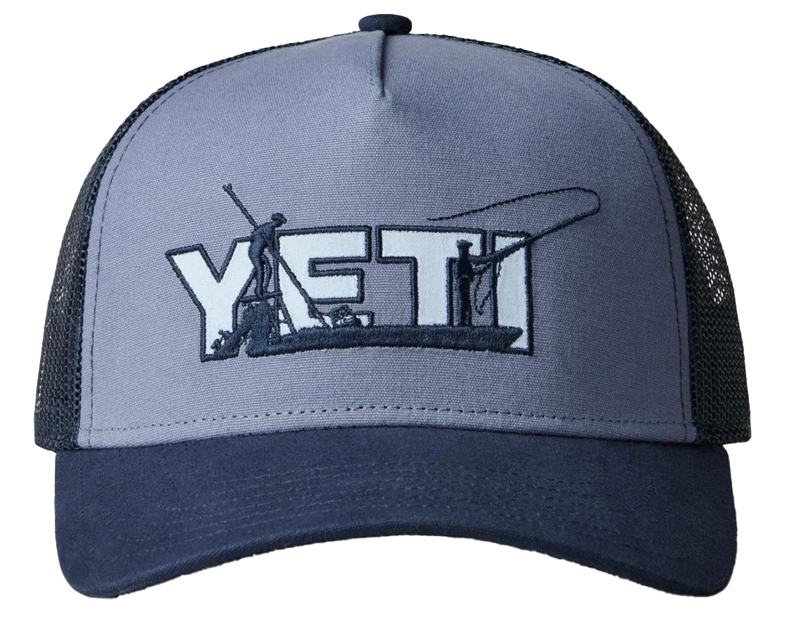 YETI Skiff Trucker Hat Offshore Dark Blue