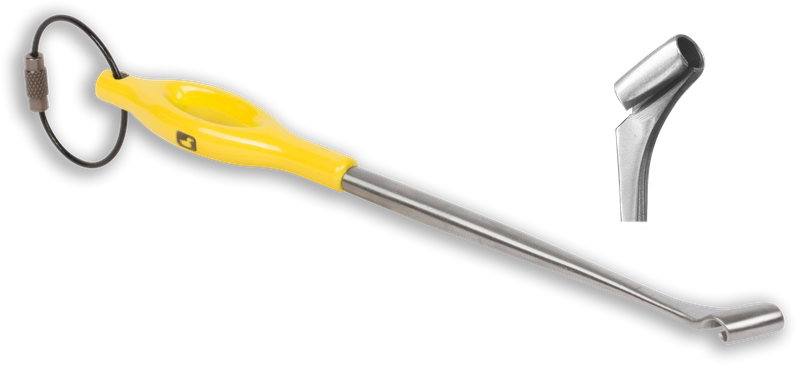 Loon Ergo Prime Curved Shears w/ Precision Peg - Yellow