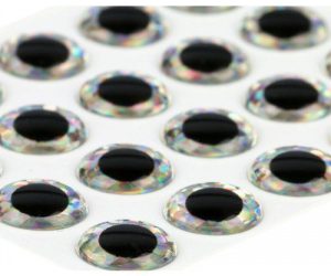Epoxy Eyes Holographic Silver 20pc 2,4 mm 3/32