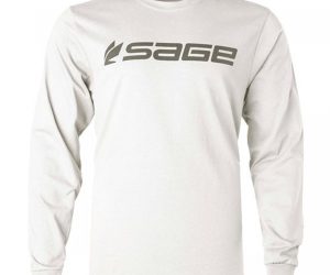 Sage Logo Tee Long Sleeve White