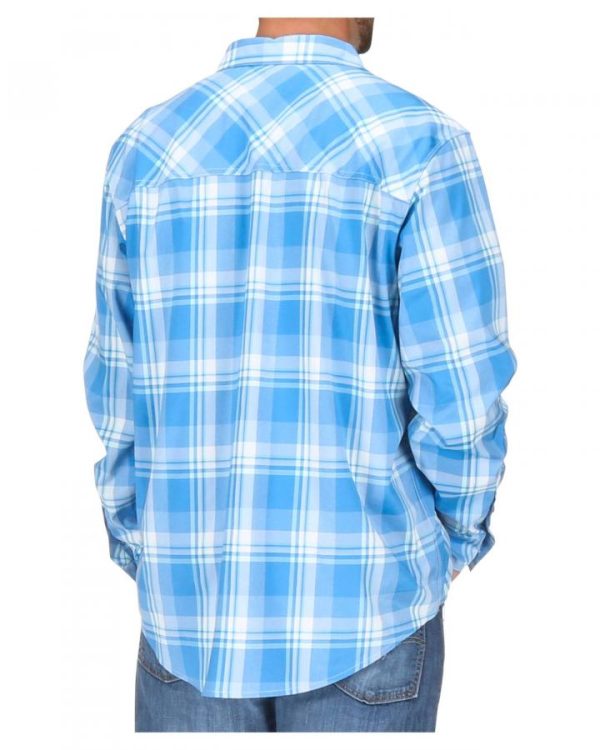 Simms Outpost Shirt Pacific Plaid XS