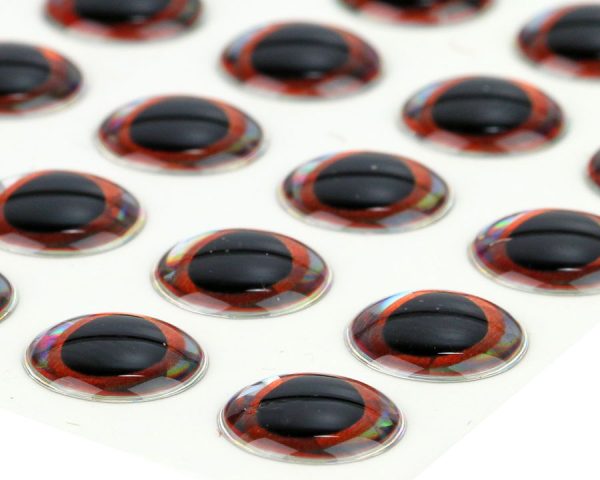 Ultra 3D Epoxy Eyes Basic Red 20pc 5mm