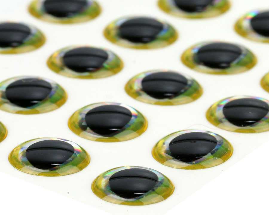 Ultra 3D Epoxy Eyes Yellow 20pc 5mm