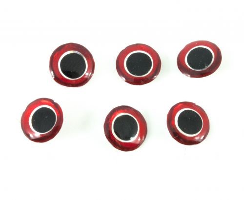 Funky 3D Lightweight Dumbbells Red Silver/Black Eyes 15 mm
