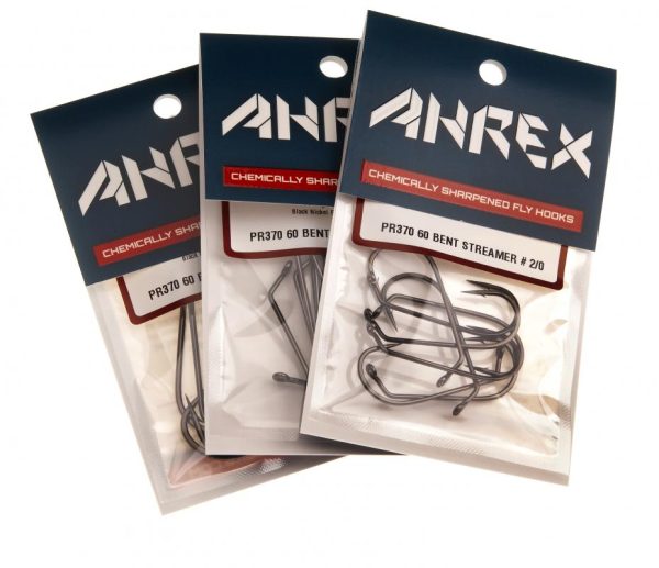 Ahrex PR370 60 Degree Bent Streamer Hooks #2/0 - 1 pack (8 hooks)