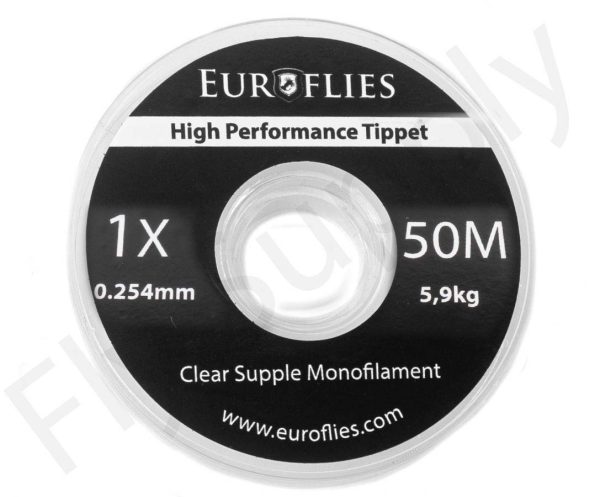 Euro Flies Supple Co-Polymer Tippet Spool 50mtr 0X - 50mtr