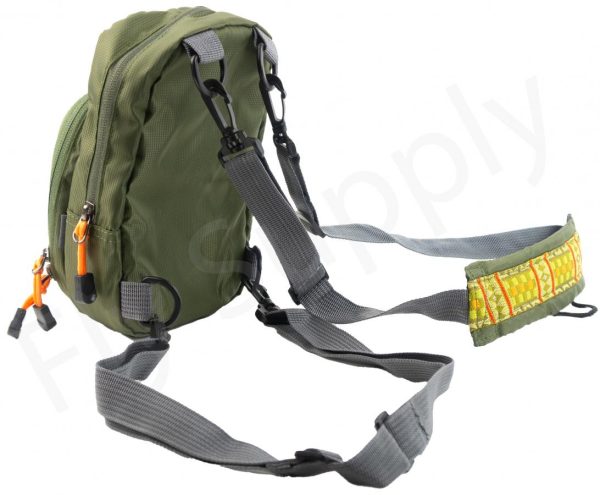 Euro Flies Vertical Chest Pack Olive