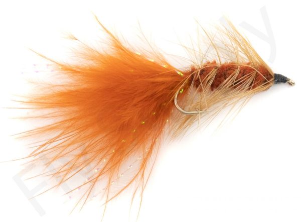 Euro Flies Wooly Bugger Brown #10