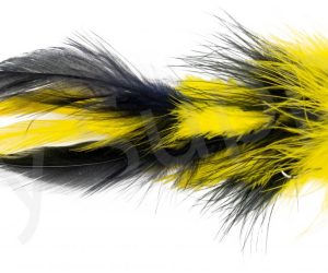 Pike Feather Black/Yellow Streamer #6/0