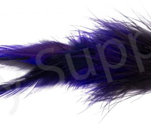 Pike Feather Purple/Black Streamer #6/0