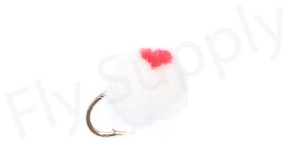 Euro Flies Salmon Egg White/Red #12