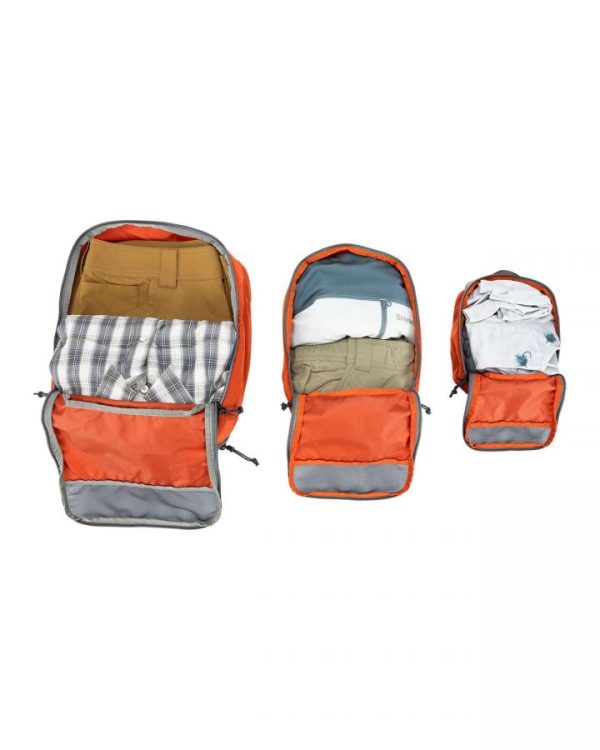 Simms GTS Packing Pouches 3 pack Simms Orange