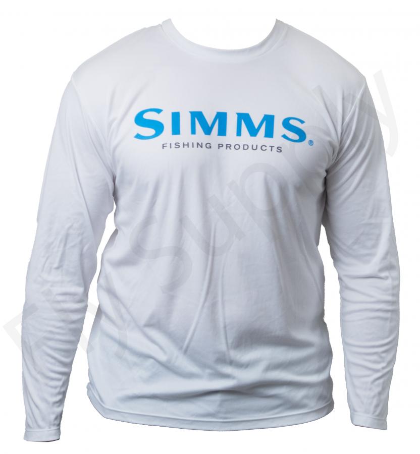 Simms Logo Tech Tee White –