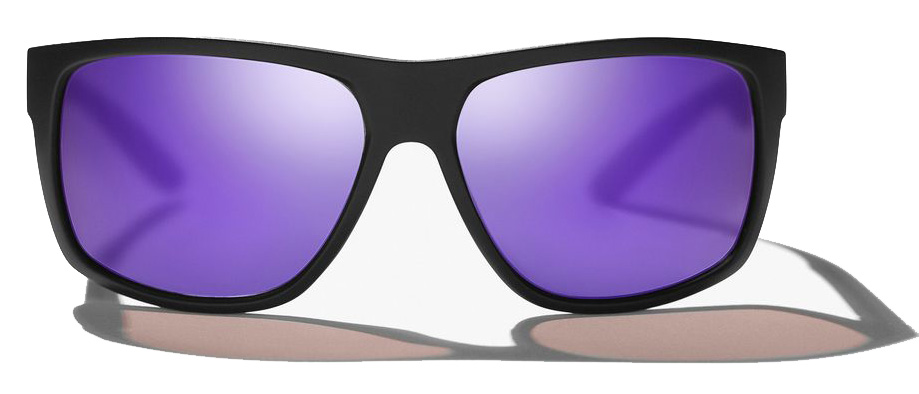 Bajio Boneville Sunglasses Black Matte / Blue Glass
