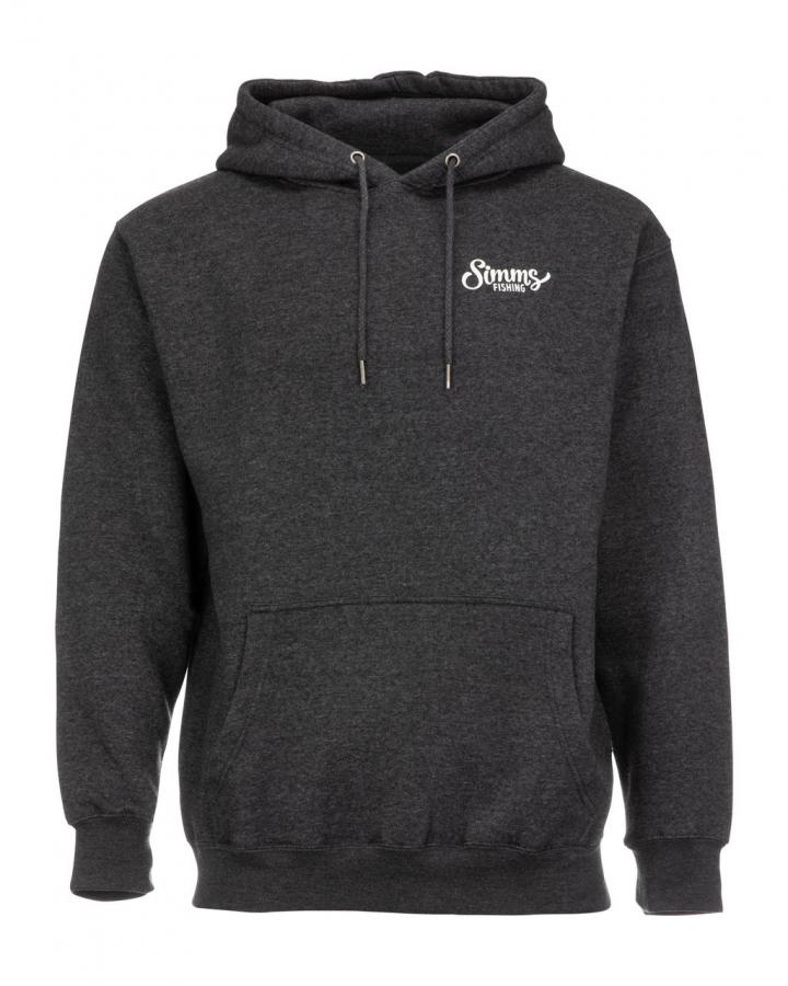 Simms Men's Rods and Stripes Hoody - Charcoal Heather - XL