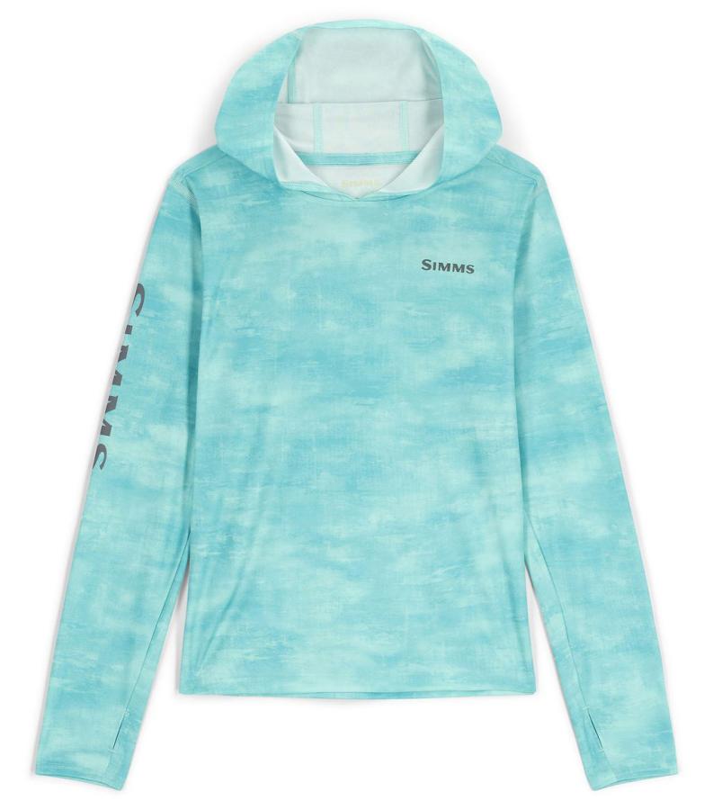 Simms Kid's Solar Tech Hoody Sea Breeze Daze