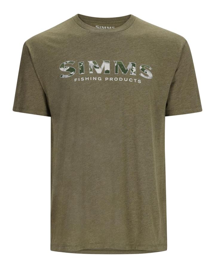 Simms Logo T-shirt RC Dark Clover/Military Heather