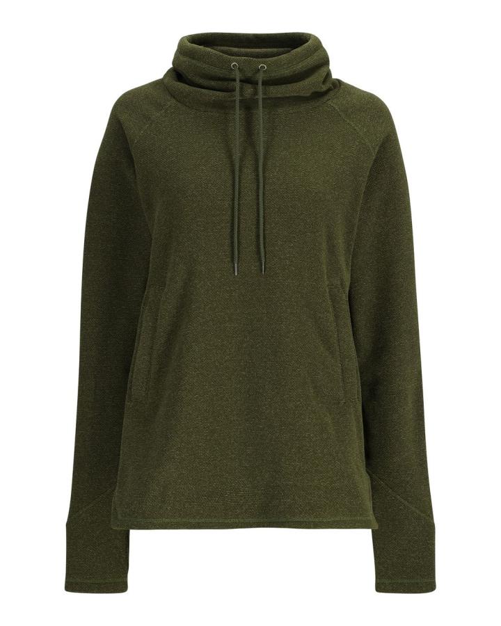 Simms Women's Rivershed Sweater Riffle Green Heather